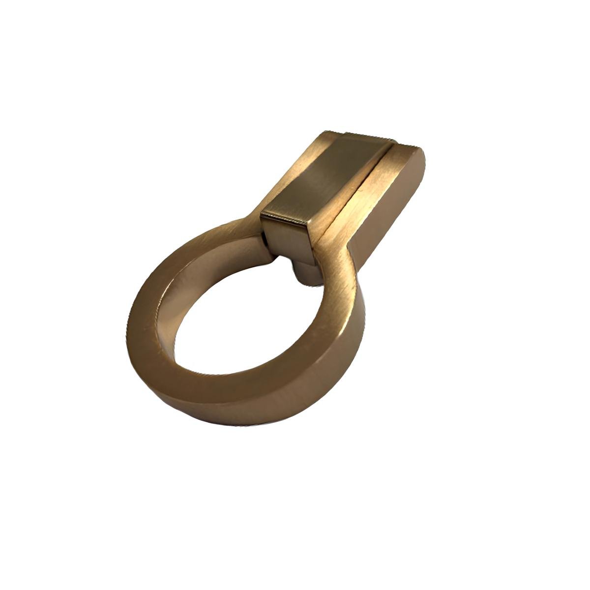 Puxador Antique Gold Escovado Zen