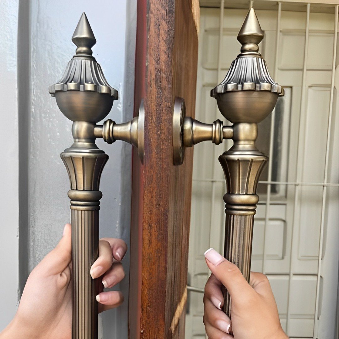 Puxador Duplo De Porta Df 987 800Mm Antique Italy