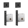 fechadura 1004 dupla preta quadrada