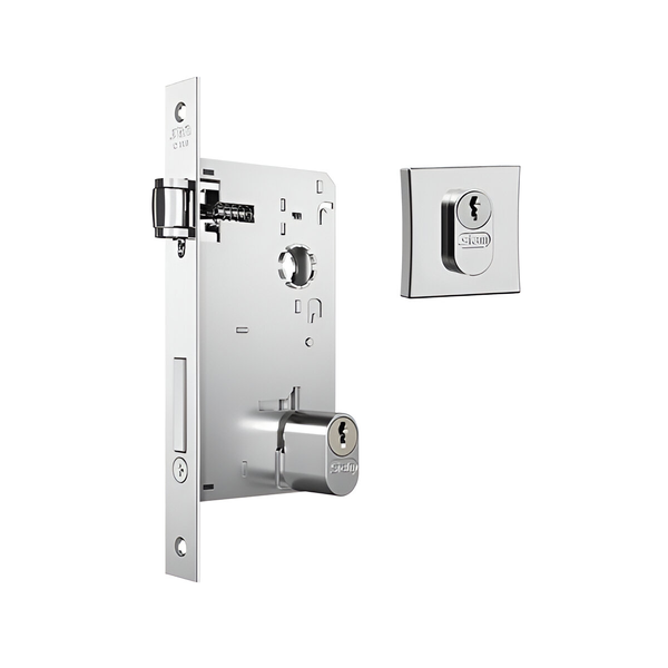 fechadura rolete 1601 quadrada cromada