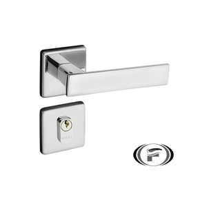 Fechadura Quadra 701 Externa Roseta Quadrada 40Mm Cromada Pado