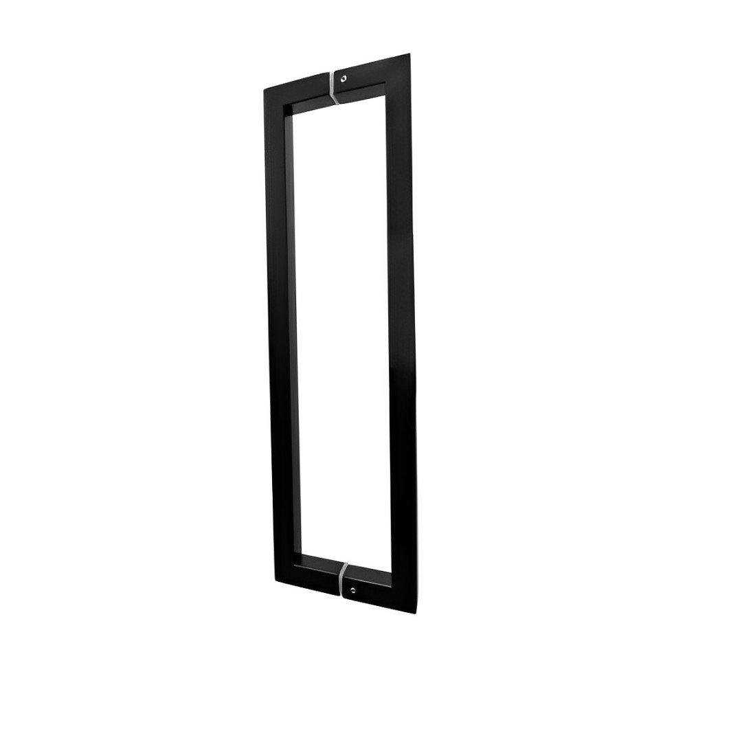 Puxador Duplo De Porta Inox Df 992 800Mm Preto Italy Line
