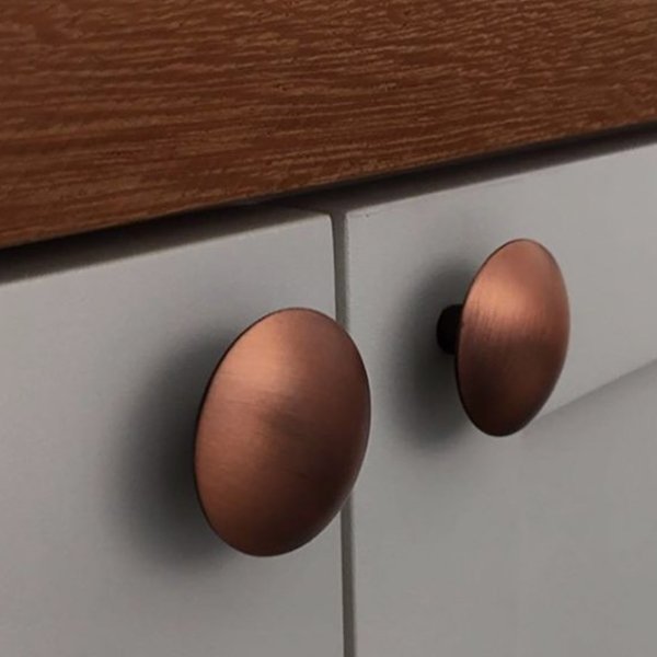 にゃお.pu.pu. Puxador Orion 33X20mm Cobre Vecchio Zen