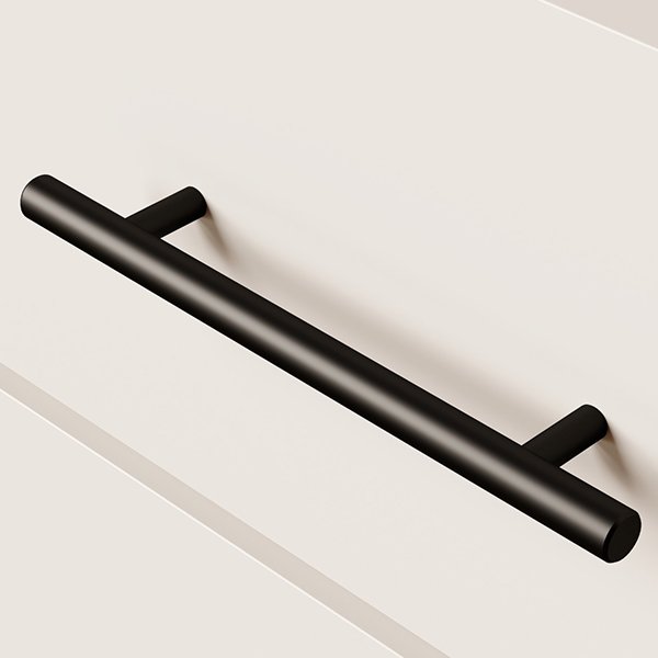 Puxador Primus 814 Preto Italy Line 256Mm