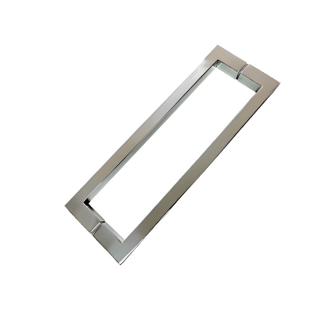 Puxador Duplo De Porta Inox Df 992 600Mm Preto Italy Line