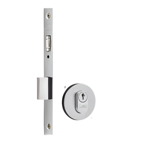 Fechadura Rolete 55mm Cromada Uniao Mundial ROSETA QUADRADA