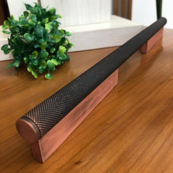 Puxador Sorento Granado 224Mm Cobre Vecchio Zen