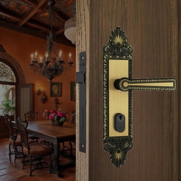 Fechadura 803/03 Externa Espelho 40Mm Colonial Stam